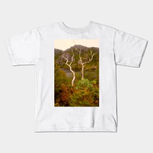 Skeletal trees on Crater Lake Kids T-Shirt